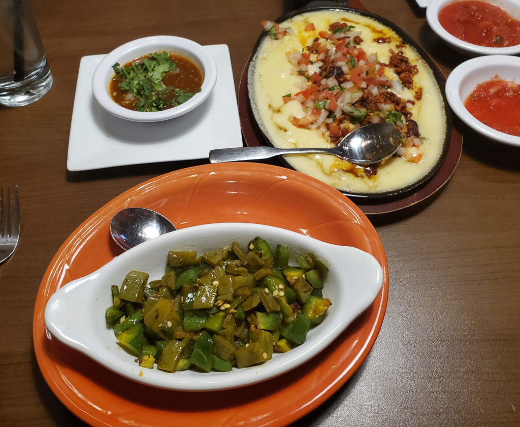 Several dishes at Encanto Restaurant.