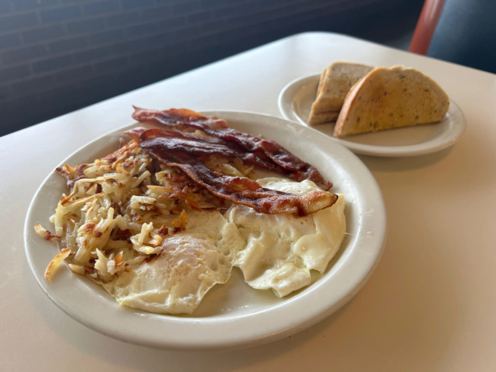 A #1 Breakfast Combo at Merry Ann's Diner in Champaign, Illinois.