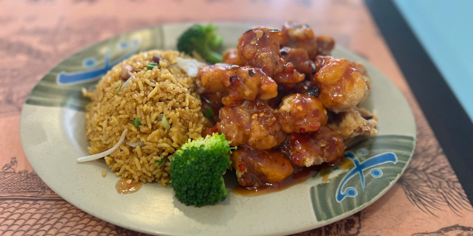 A plate of General Tso's chicken at iWok in Savoy.
