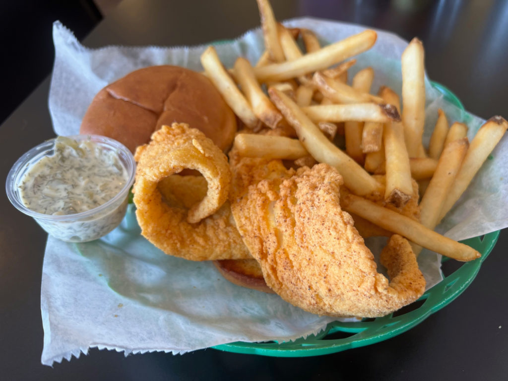 An order of the Friday fish special at Po' Boys in Urbana.