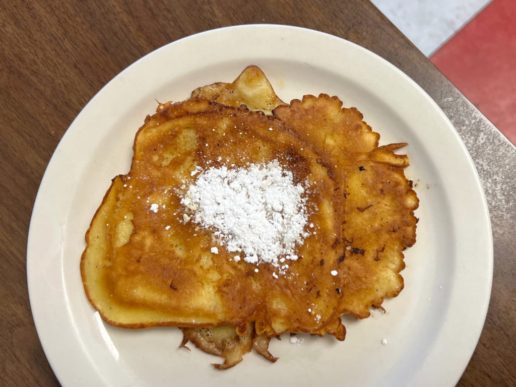 Gus' French toast at Sam's Cafe, one of the final four foods for best in Champaign-Urbana.