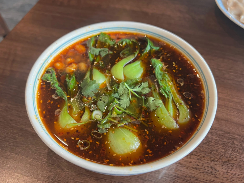The spicy and sour soup at Mid Summer Lounge.