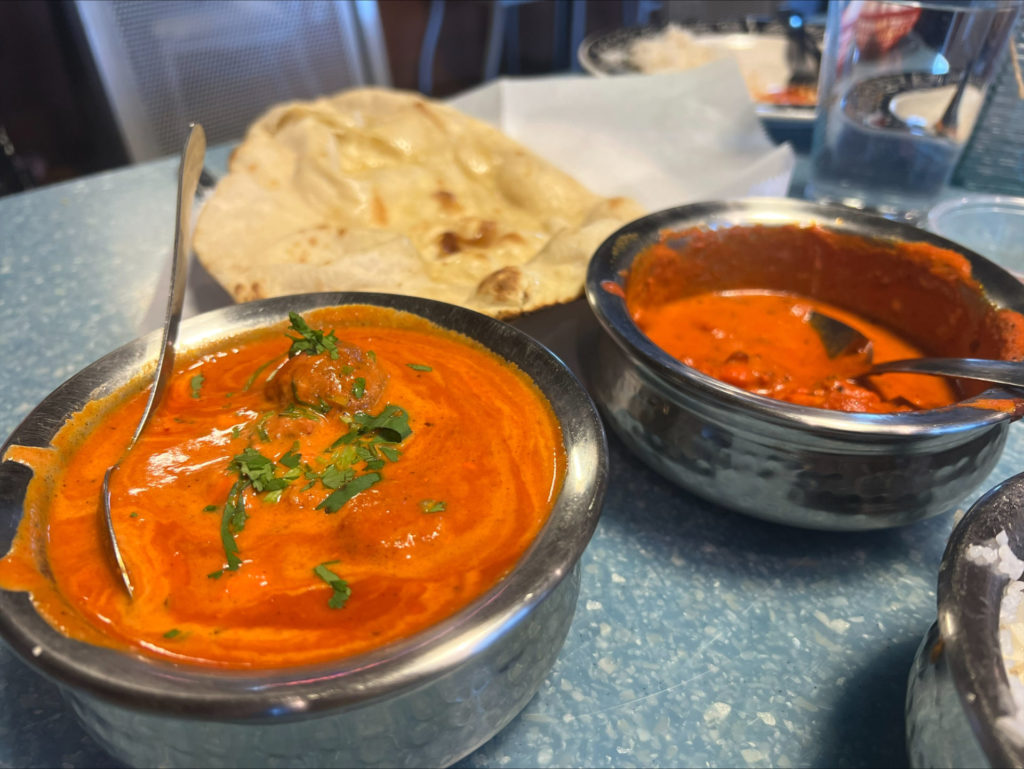 The curries at Masala Indian House.